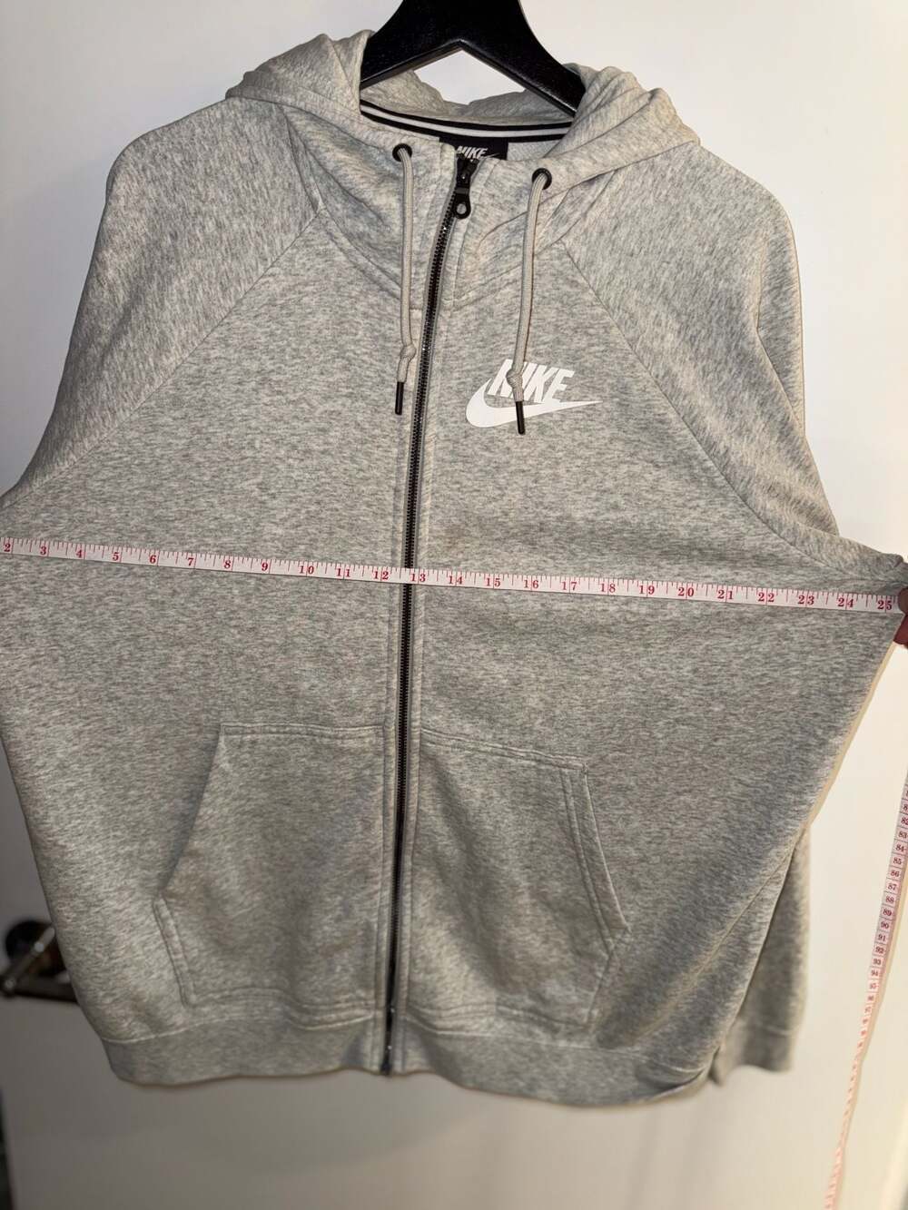 Nike Sportswear Full-Zip Hoodie Grey Size XL - Picture 7 of 7